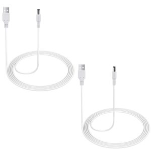 2-pack power cord for graco simple sway, duetsoothe, duetconnect lx, duoglider, glider lx - 5v charging cable for nova baby swing, 6.5 ft