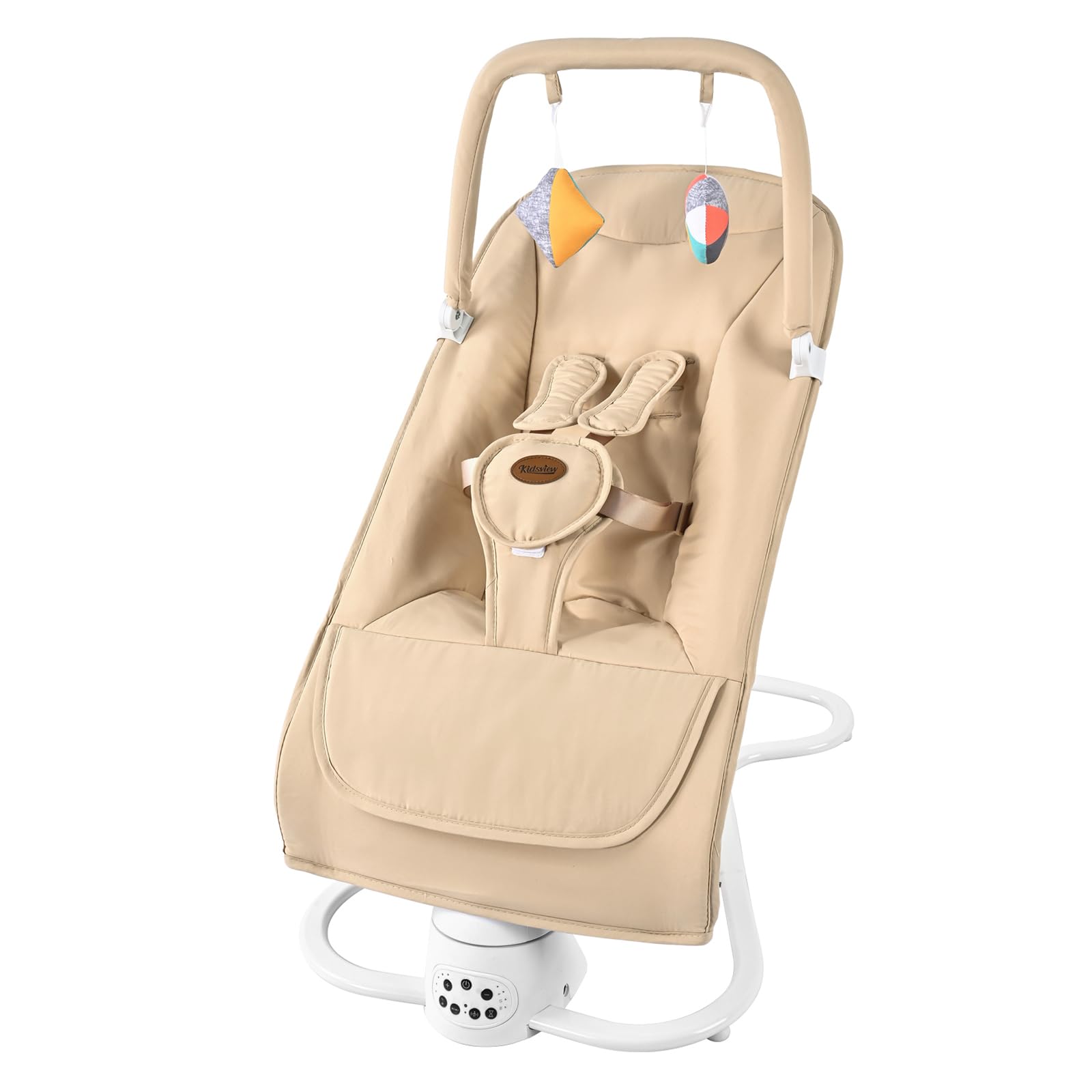 Portable Baby Bouncer, Bouncer for Babies 0-6 Months, Baby Bouncer Seat for Infants Seat with Comfortable Seat, Baby Bouncer with Bluetooth- 5 Speeds