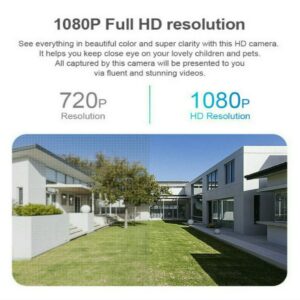 Security Camera, Full-HD 1080P 360° Panoramic 2.4G&5Ghz Wireless WiFi Camera,LED Light Bulb Camera with Infrared Night Vision & Motion Detection & 2-Way Audio Home Camera for Baby/Elder/Pet +32GB