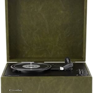 Crosley CR6255A-FG Mercury Vintage 3-Speed Bluetooth in/Out Turntable with Built-in Speakers, Forest Green