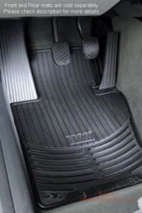 bmw 7 series (f01-f02) rubber floor mats (set of two)