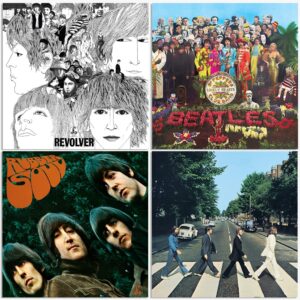 the beatles classic 12" lp collection - revolver / sgt. peppers lonely hearts club band / rubber soul / abbey road