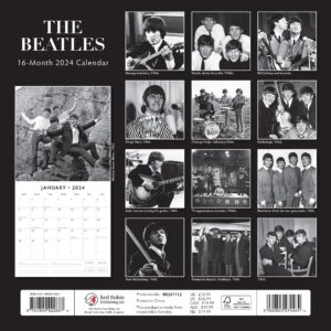 2024 The Beatles Wall Calendar by Red Robin, 12 x 12