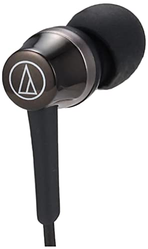 Audio-Technica ATH-CKR30iSBK SonicFuel In-Ear Headphones with In-Line Mic & Control, Black