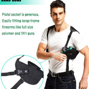 OUXWOM Gun Holster-Fits Compact to Large Handguns Concealed Carry Shoulder Holster with Magazine Pouch for Right and Left Hand Gun Accessories Holsters
