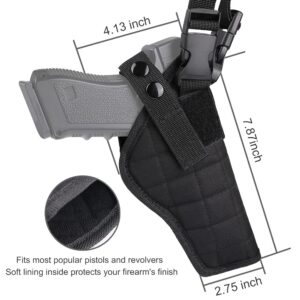 Shoulder Holster Xaegistac Airsoft Holsters General Vertical Gun Holster Adjustable for Most Kinds of Pistols (Black)