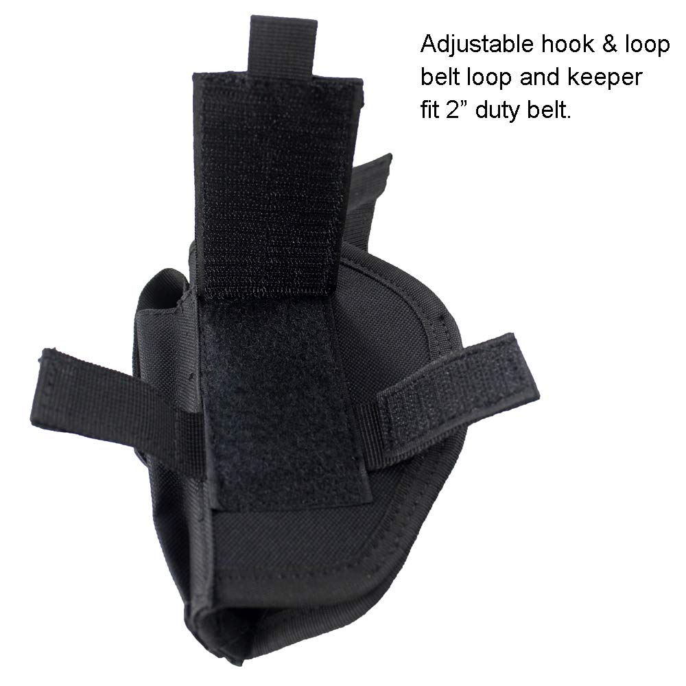 Depring Tactical Belt Holster with Mag Pouch Universal Outside The Waistband Holster Black