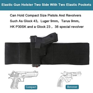 Accmor Belly Band Holster for Concealed Carry, Elastic Breathable Waistband Gun Holster for Women Men, Right and Left Hand Draw