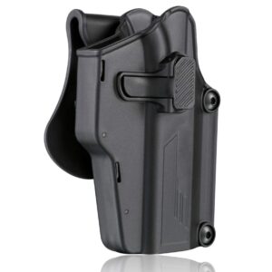 Multi-Fit Gun Holster Fits 80+ Pistols, OWB Tactical Holster for Glock/Sig Sauer/CZ/Ruger/Springfield/Beretta/S&W M&P/1911/Taurus/HK/CZ/Walther, 360° Adjustable Open Carry Holster - Right Handed