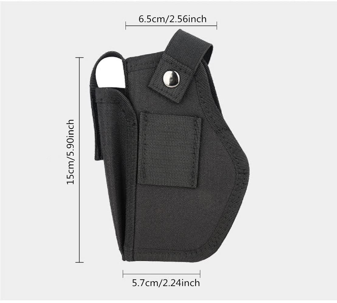 Vacod Universal Gun Holster with Mag Pouch for Concealed Carry Inside or Outside The Waistband Pistols Holsters for Right and Left Hand Draw Holster for Men/Women Black