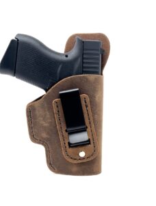 inside the waistband leather holster - made in usa designed for comfort - water buffalo leather- great for concealed carry (springfield armory hellcat)