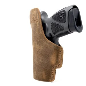 Inside The Waistband Leather Holster - Made in USA Designed for Comfort - Water Buffalo Leather- Great for Concealed Carry (Springfield Armory Hellcat)