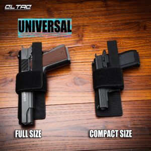 Pistol Holster for Concealed Carry, CCW Universal Holster for Gun Storage, Hook&Loop Handgun Holster for Men and Women, Ambidextrous