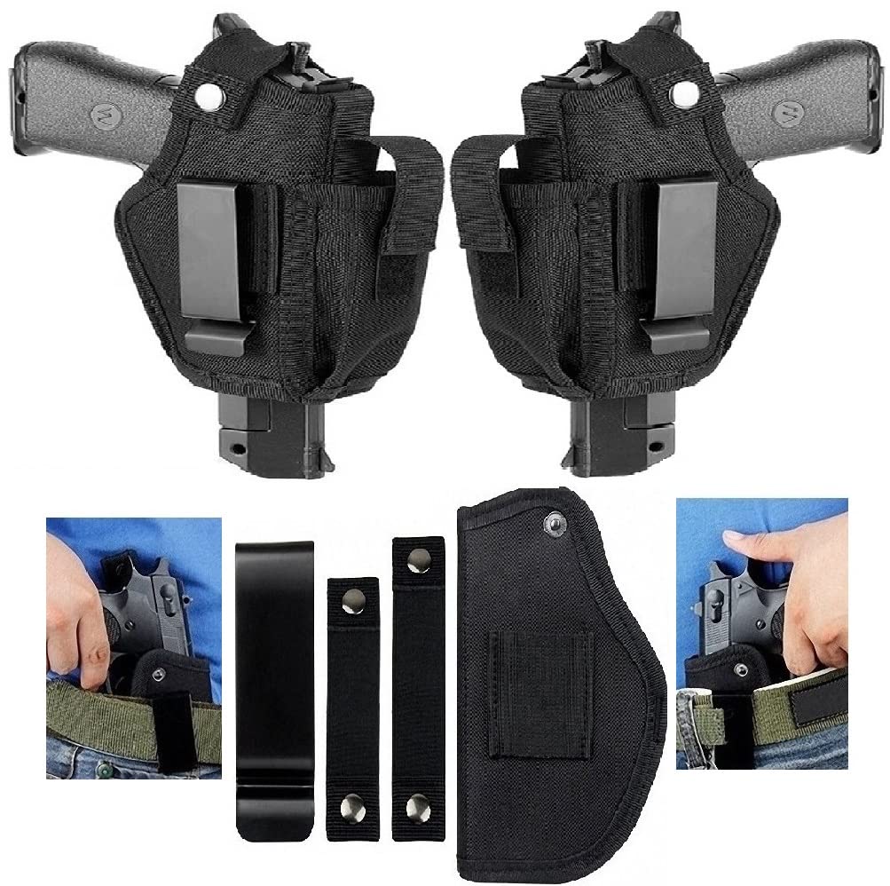 Galaxylense 2 Packs Universal Gun Holster Concealed Carry for Men Women Right and Left Hand Draw Fits All Firearms