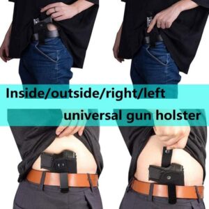 Galaxylense 2 Packs Universal Gun Holster Concealed Carry for Men Women Right and Left Hand Draw Fits All Firearms