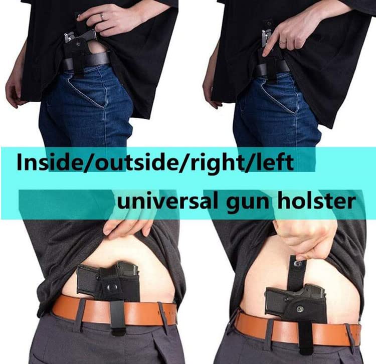 Galaxylense 2 Packs Universal Gun Holster Concealed Carry for Men Women Right and Left Hand Draw Fits All Firearms