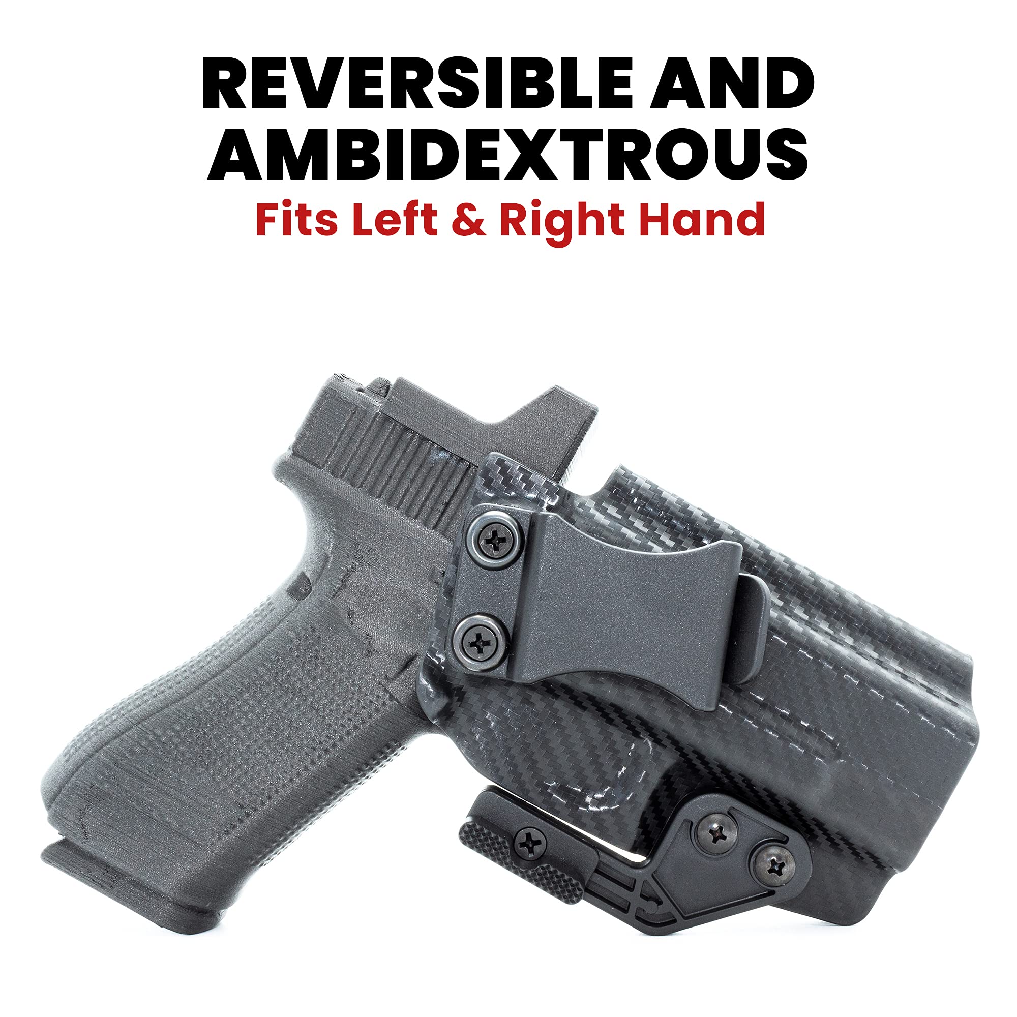 Concealment Express Holster Claw Kit - Made in The USA, for IWB & Tuckable Gun Holsters from Rounded by Concealment Express (Holster Not Included) - Fits Left & Right Hand - Holster Wing, Modwing