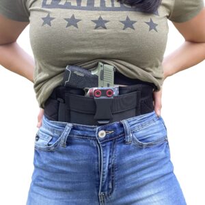 Clip & Carry STRAPT- TAC Belly Band Holster | Use with Any IWB Kydex Gun Holster for Concealed Carry, (kydex Holster not Included)