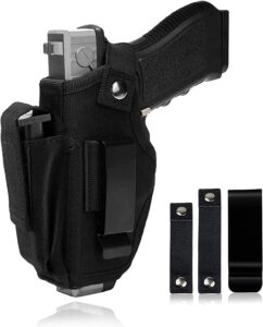 lucylanker universal gun holster,iwb owb gun holster,tactical pistol bags waistband,the waistband pistols holsters for right and left hand, draw holster for men/women (with mag pouch)