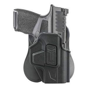 Gun Holster for Springfield Hellcat 9mm Micro-Compact, Springfield Hellcat with Optic, OWB Paddle Holster, Tactical Belt Holsters, 360° Adjustable Holster, Quick Release - Right Handed