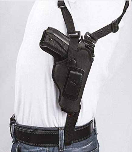 Shoulder Holster - Vertical Shoulder Holsters for Concealed Carry - Universal Under Arm Gun Holder - for Glock Sig Sauer Canik Walther Ruger Taurus Springfield Colt 1911 etc - Use Versatile IWB & OWB