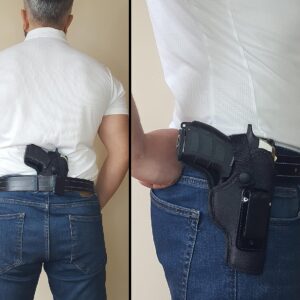 Shoulder Holster - Vertical Shoulder Holsters for Concealed Carry - Universal Under Arm Gun Holder - for Glock Sig Sauer Canik Walther Ruger Taurus Springfield Colt 1911 etc - Use Versatile IWB & OWB