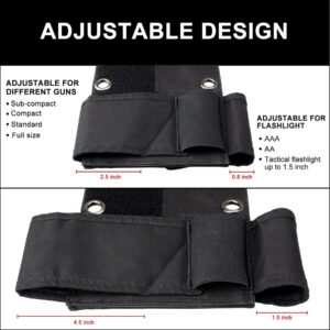 FIREDOG Bedside Holster, Bed Gun Holster for Mattress Car Desk Home Office,Fits for Glock 17 22 S&W Different Handgun Holster