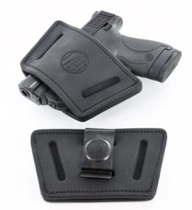 1791 universal medium gun holster, owb/iwb ccw holster, right & left handed - fits 1911, sig p938, p238, glock 19, glock 43, ruger lcp, sr22, lcr, walther, s&w, browning, beretta, keltec
