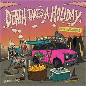 death takes a holiday 2024 wall calendar