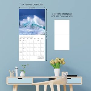 Graphique Seascapes Wall Calendar - 16-Month 2023 Calendar, 12"x12" w/ 3 Languages, 4-Month Preview, & Marked Holidays…