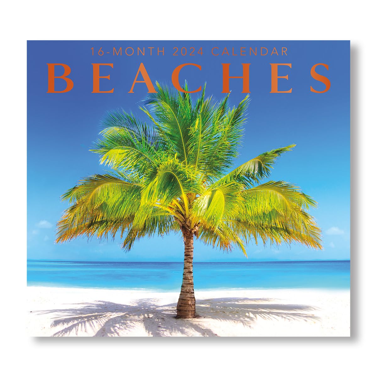 Beaches 2024 Full Size Wall Calendar for Planning, Scheduling, and Organizing