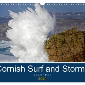 Cornish Surf and Storms (Wall Calendar 2024 DIN A3 Landscape), CALVENDO 12 Month Wall Calendar