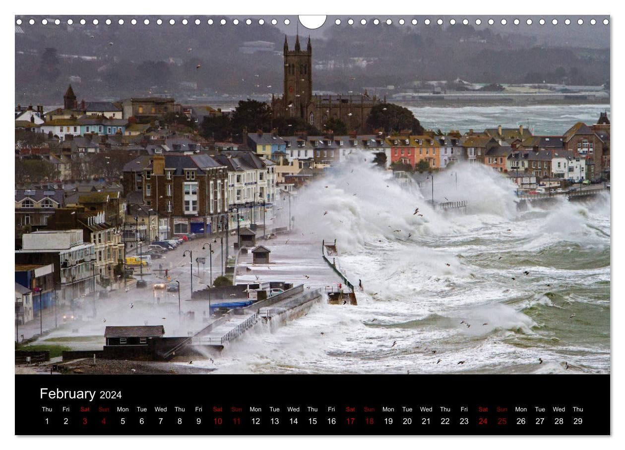 Cornish Surf and Storms (Wall Calendar 2024 DIN A3 Landscape), CALVENDO 12 Month Wall Calendar