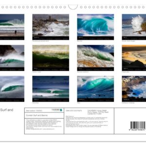 Cornish Surf and Storms (Wall Calendar 2024 DIN A3 Landscape), CALVENDO 12 Month Wall Calendar