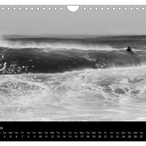 Surf in B&W (Wall Calendar 2024 DIN A4 Landscape), CALVENDO 12 Month Wall Calendar