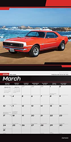 Camaro OFFICIAL | 2024 12 x 24 Inch Monthly Square Wall Calendar | BrownTrout | Chevrolet Motor Muscle Car