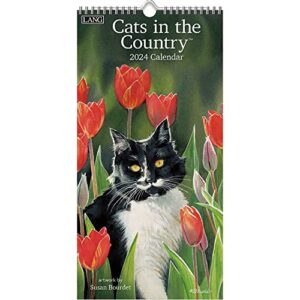 LANG Cats In The Country 2024 Vertical Wall Calendar (24991079115)