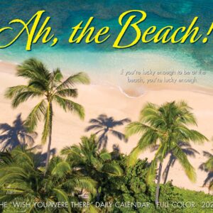 Willow Creek Press Ah, The Beach! Daily 2024 Box/Desk Calendar (5.86" x 4.72")