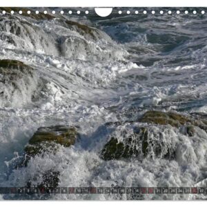 Rock in the surf (Wall Calendar 2024 DIN A4 Landscape), CALVENDO 12 Month Wall Calendar