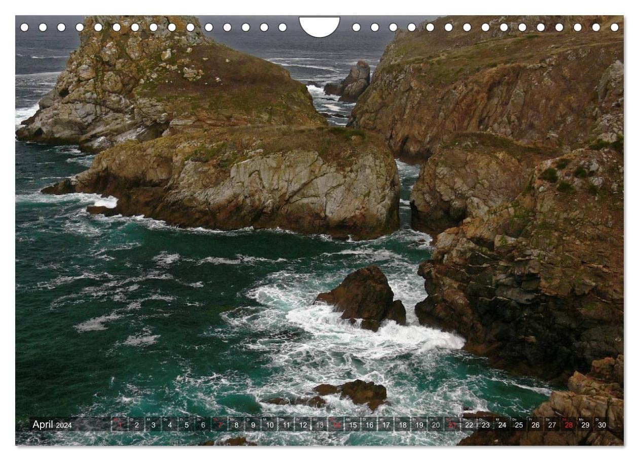 Rock in the surf (Wall Calendar 2024 DIN A4 Landscape), CALVENDO 12 Month Wall Calendar