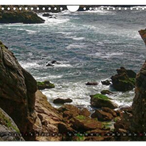 Rock in the surf (Wall Calendar 2024 DIN A4 Landscape), CALVENDO 12 Month Wall Calendar