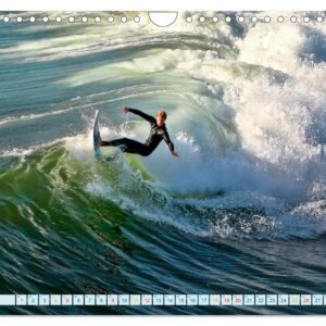 Surfing - water, wind and cool guys (Wall Calendar 2024 DIN A4 Landscape), CALVENDO 12 Month Wall Calendar