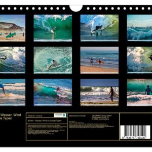 Surfing - water, wind and cool guys (Wall Calendar 2024 DIN A4 Landscape), CALVENDO 12 Month Wall Calendar