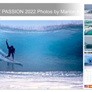 SURF PASSION 2022 Photos by Marion Koell (Monthly Wall Calendar 2024 11.7" x 16.5" (open)), CALVENDO 14 Month Calendar