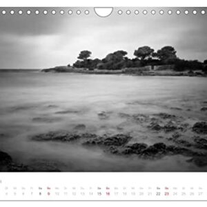 Dark surf - North Sea and Mediterranean Sea landscape photographs by Niko Korte (Wall Calendar 2024 DIN A4 Landscape), CALVENDO 12 Month Wall Calendar