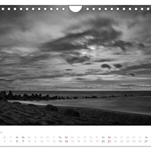 Dark surf - North Sea and Mediterranean Sea landscape photographs by Niko Korte (Wall Calendar 2024 DIN A4 Landscape), CALVENDO 12 Month Wall Calendar