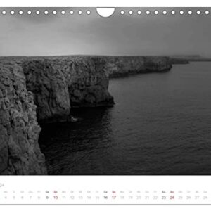 Dark surf - North Sea and Mediterranean Sea landscape photographs by Niko Korte (Wall Calendar 2024 DIN A4 Landscape), CALVENDO 12 Month Wall Calendar