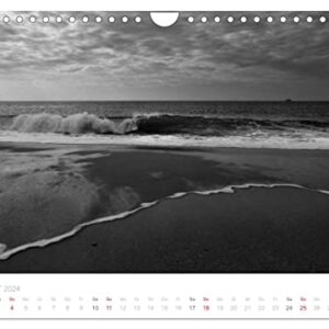 Dark surf - North Sea and Mediterranean Sea landscape photographs by Niko Korte (Wall Calendar 2024 DIN A4 Landscape), CALVENDO 12 Month Wall Calendar