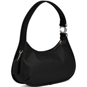 COACH Glovetanned Leather Eve Shoulder Bag, Black