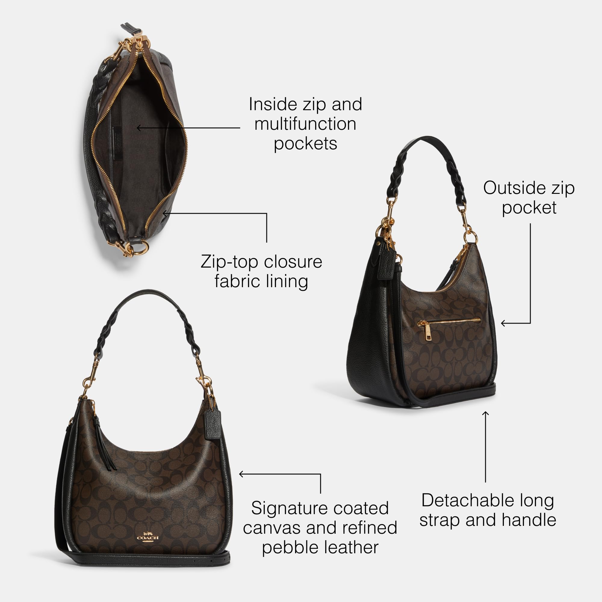 COACH Jules Hobo Shoulder Bag